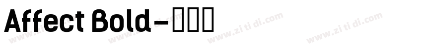 Affect Bold字体转换